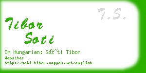 tibor soti business card